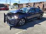 2018 Honda Accord Ex Blue vin: 1HGCV1F42JA044285