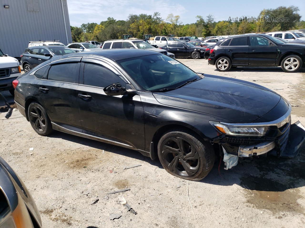 2018 Honda Accord Ex Black vin: 1HGCV1F42JA072491