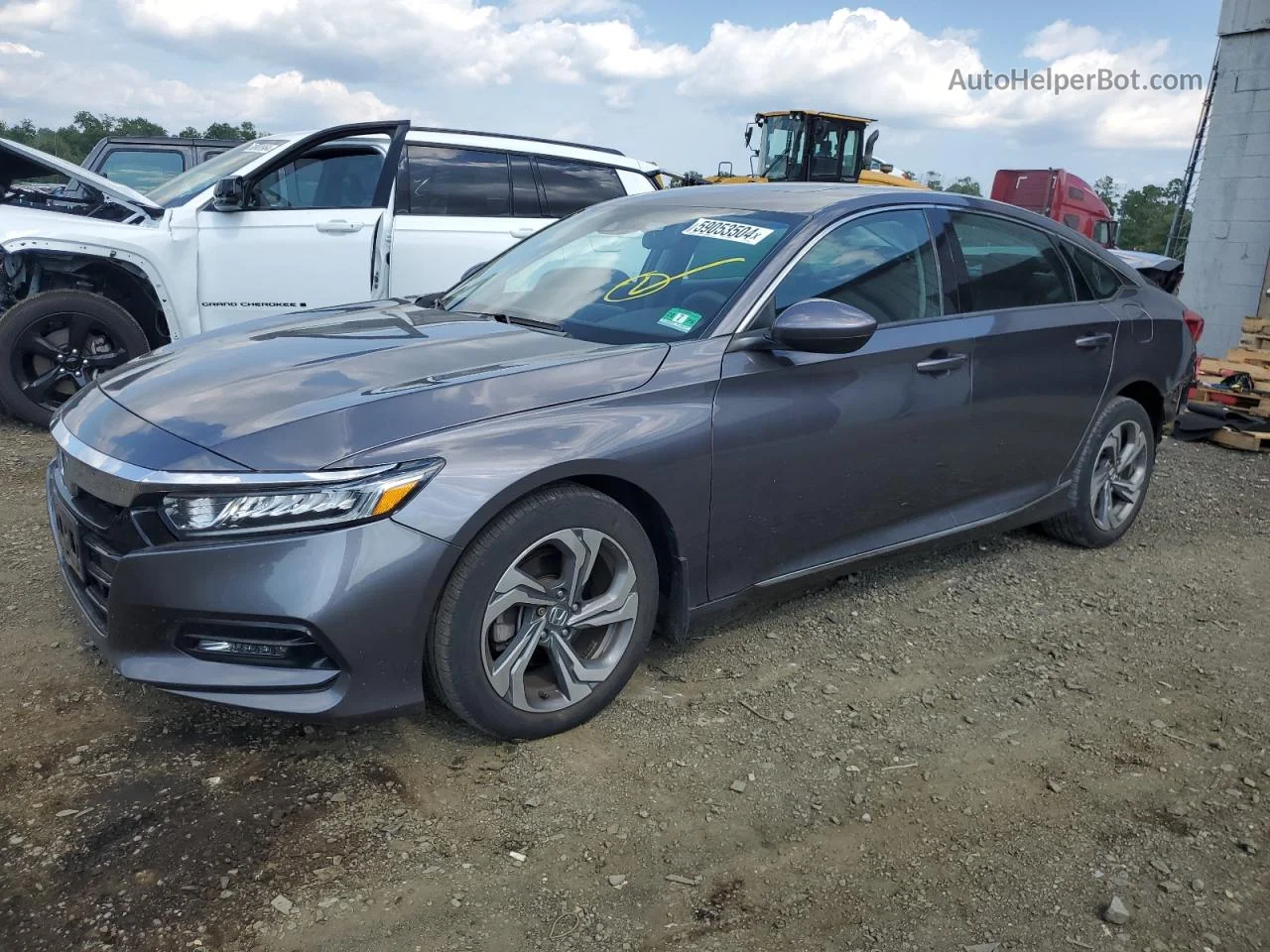 2018 Honda Accord Ex Gray vin: 1HGCV1F43JA153340