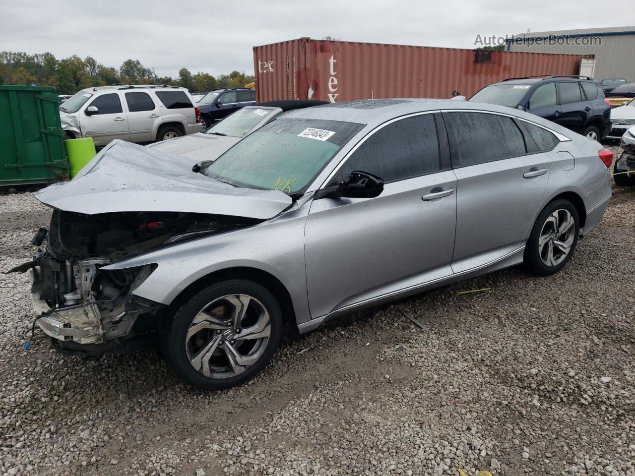 2018 Honda Accord Ex Gray vin: 1HGCV1F44JA111873