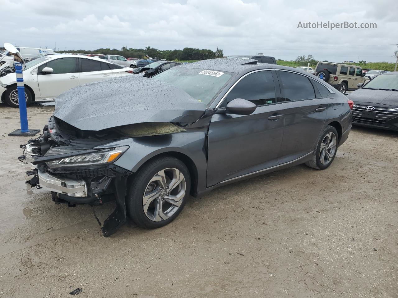 2019 Honda Accord Ex Gray vin: 1HGCV1F44KA099161