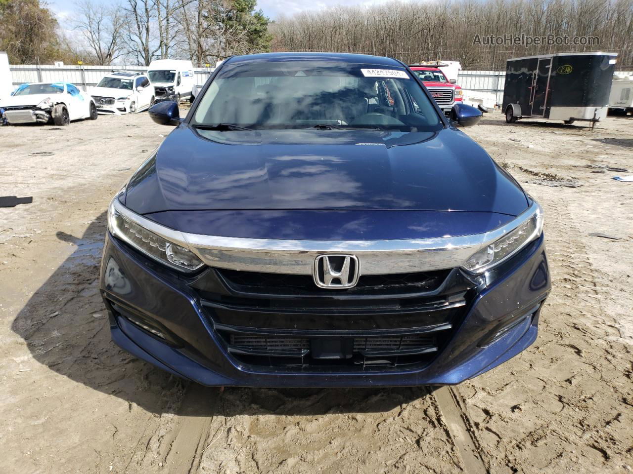 2018 Honda Accord Ex Blue vin: 1HGCV1F45JA112322