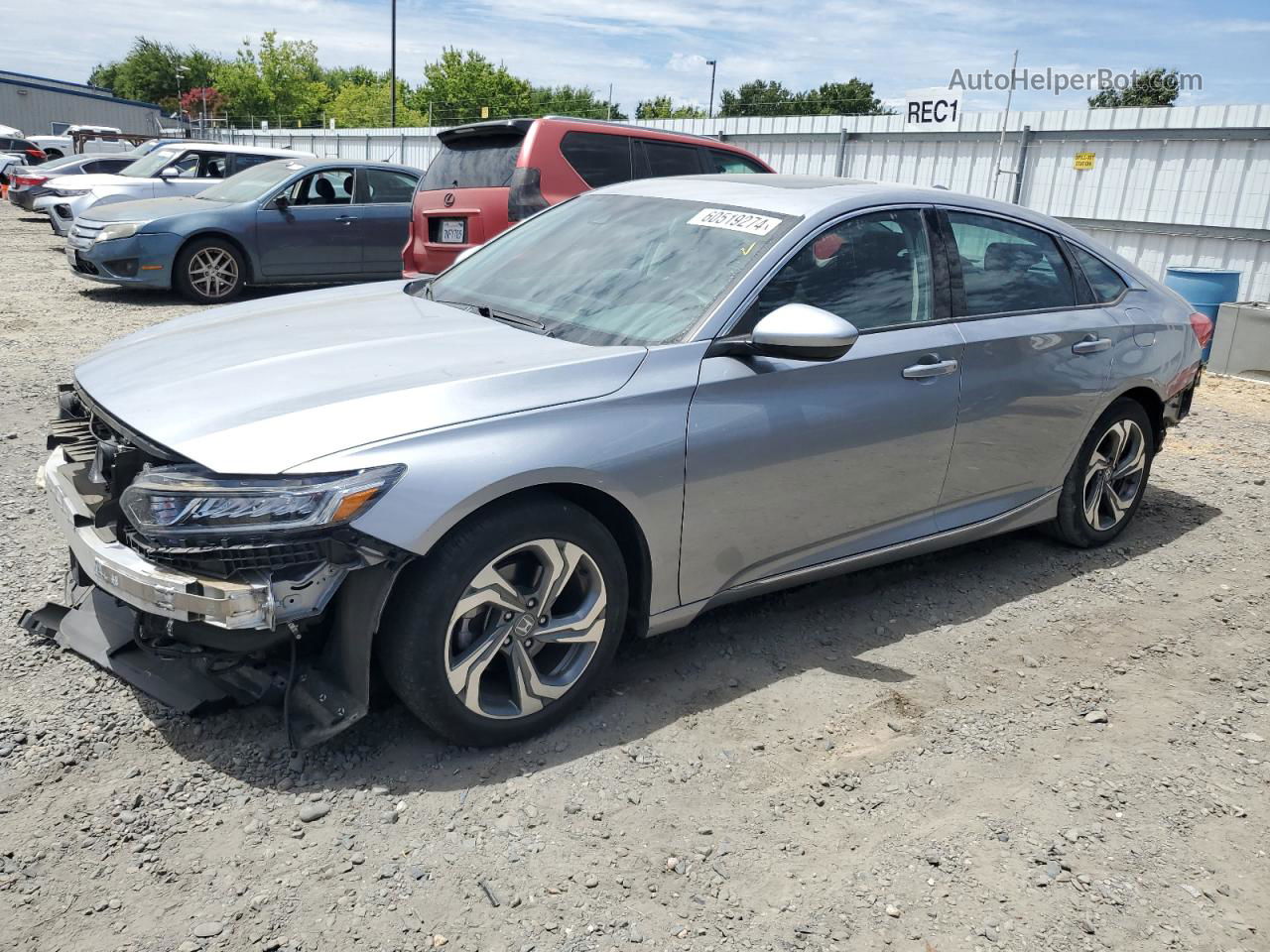 2019 Honda Accord Ex Silver vin: 1HGCV1F45KA048350