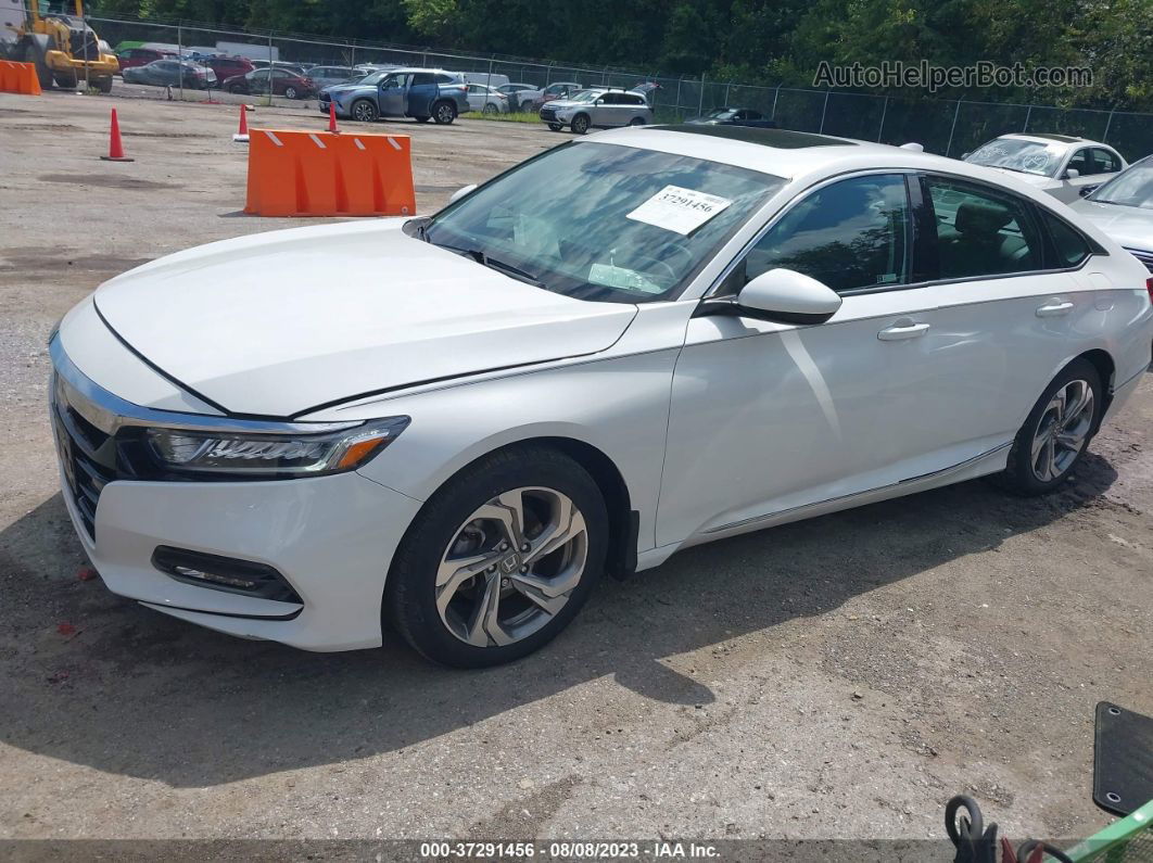 2019 Honda Accord Sedan Ex 1.5t White vin: 1HGCV1F45KA104299