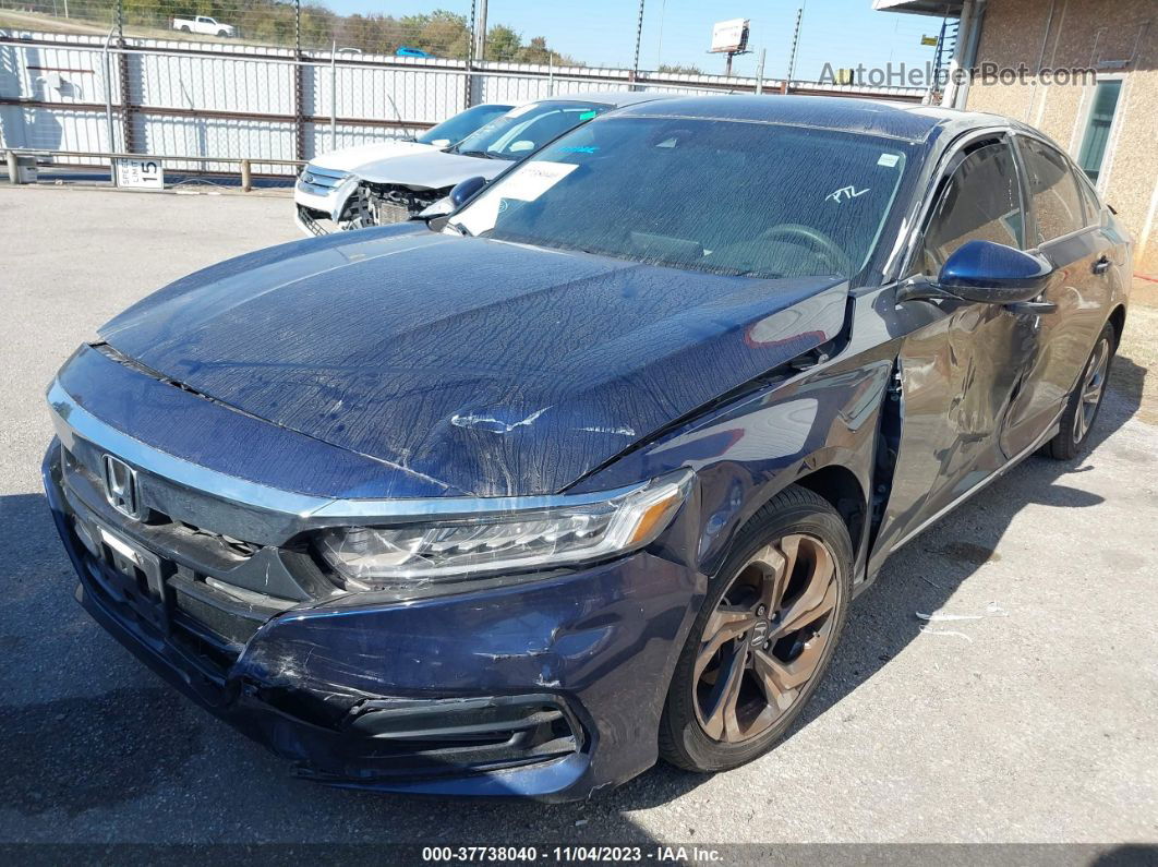 2018 Honda Accord Ex Blue vin: 1HGCV1F46JA081694