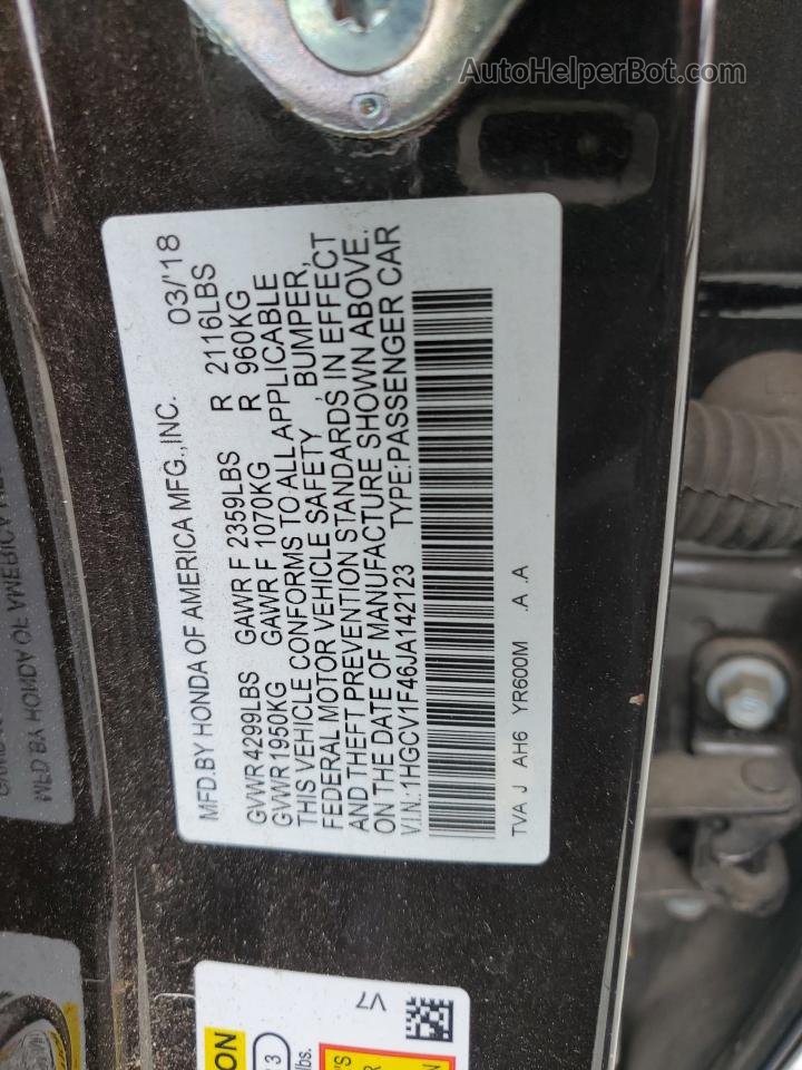 2018 Honda Accord Ex Charcoal vin: 1HGCV1F46JA142123