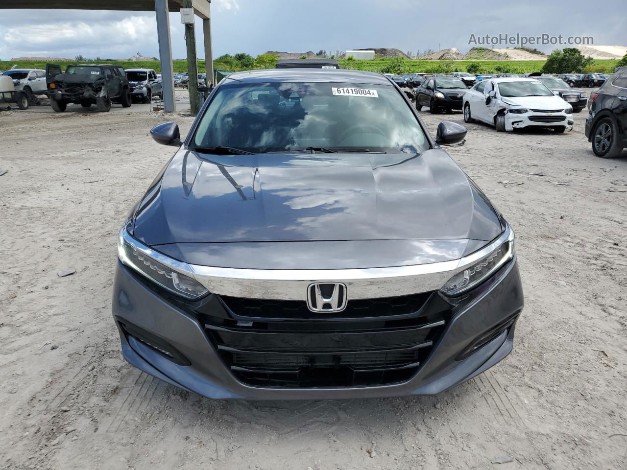 2018 Honda Accord Ex Gray vin: 1HGCV1F46JA168642