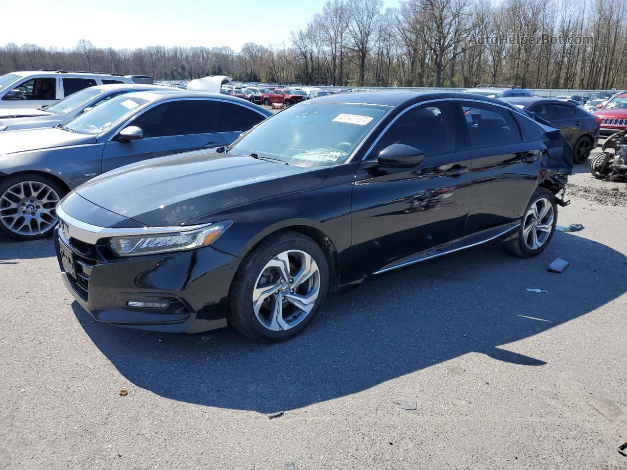 2019 Honda Accord Ex Черный vin: 1HGCV1F46KA174944