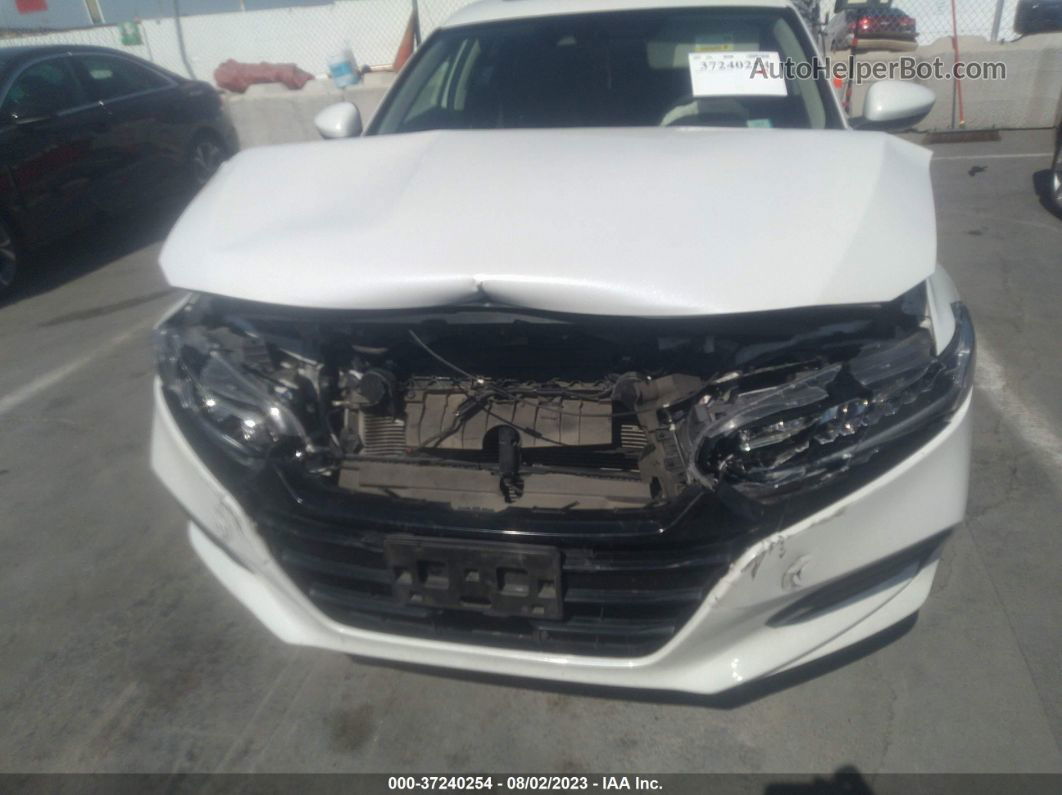 2018 Honda Accord Sedan Ex 1.5t White vin: 1HGCV1F47JA065164