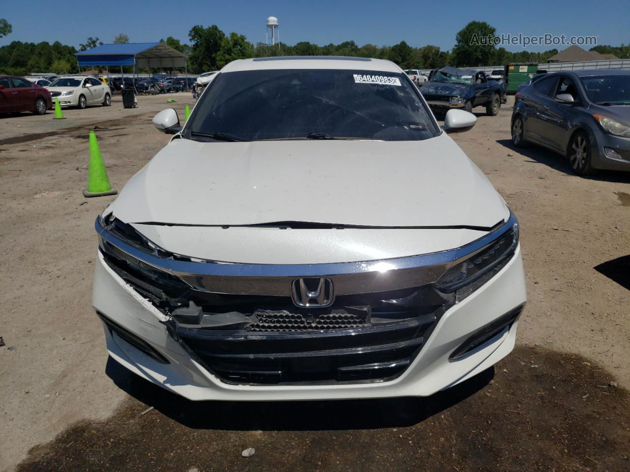 2019 Honda Accord Ex White vin: 1HGCV1F48KA039240