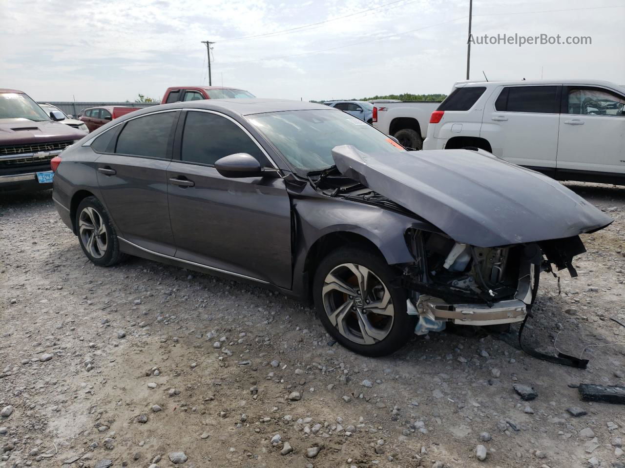 2019 Honda Accord Ex Gray vin: 1HGCV1F48KA097865