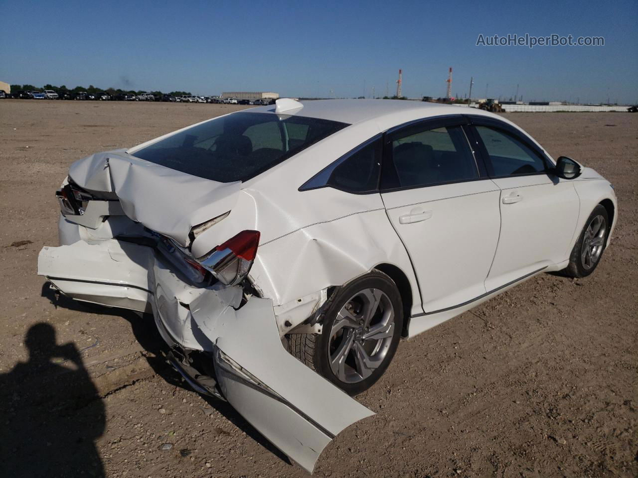 2018 Honda Accord Ex White vin: 1HGCV1F49JA261767