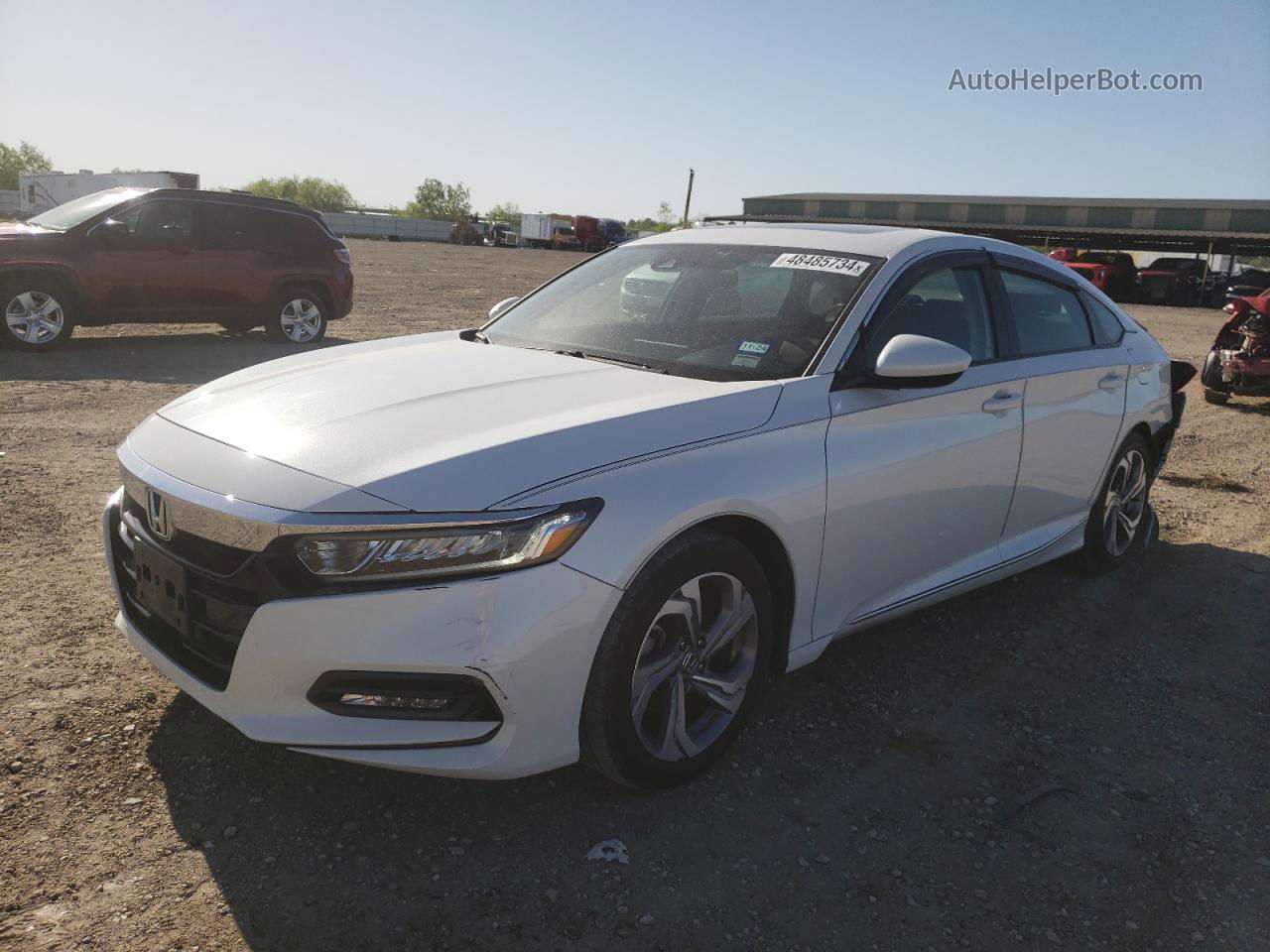 2018 Honda Accord Ex White vin: 1HGCV1F49JA261767