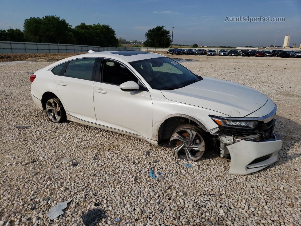 2019 Honda Accord Ex White vin: 1HGCV1F49KA162206