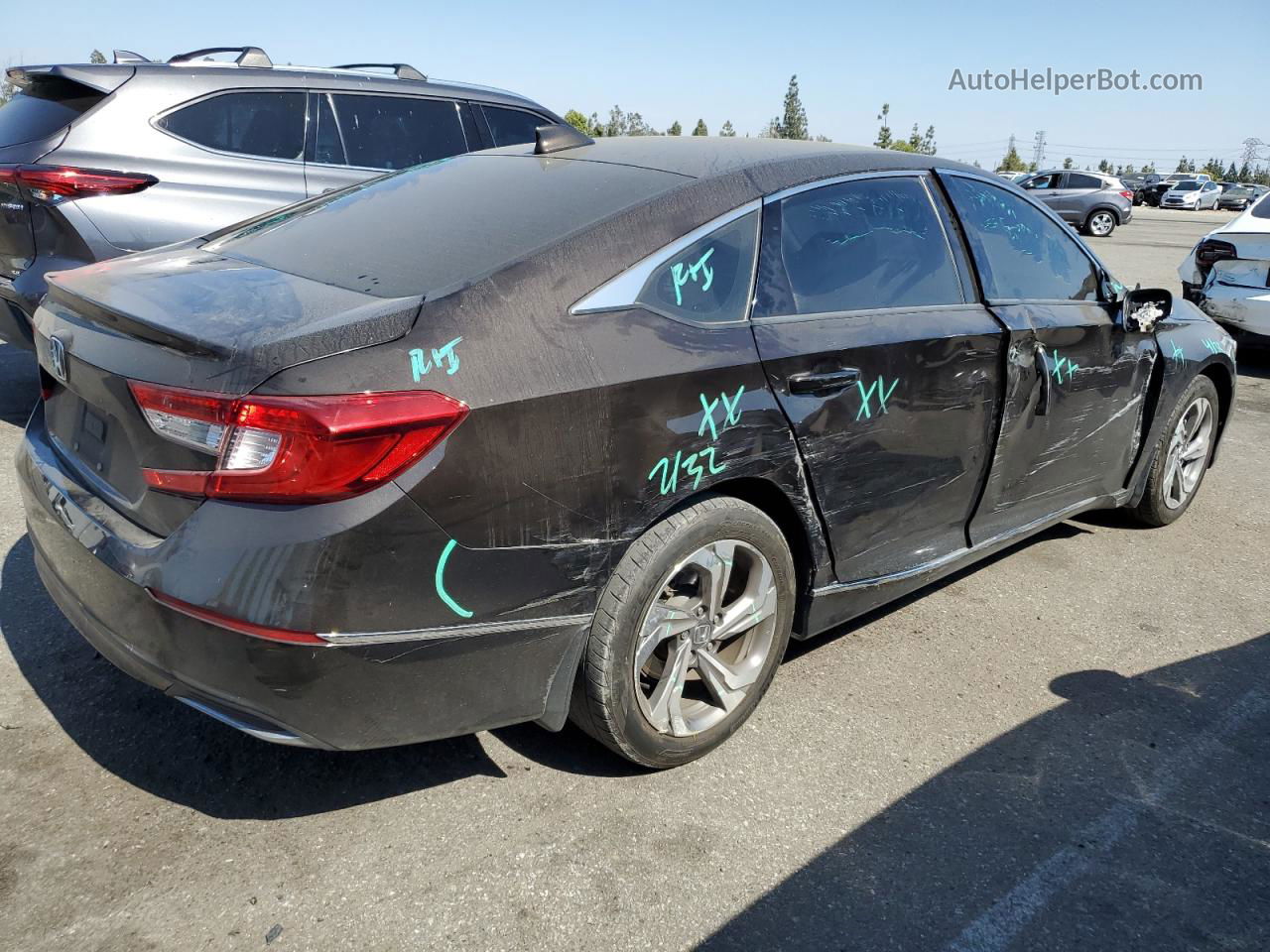 2018 Honda Accord Exl Black vin: 1HGCV1F50JA057254