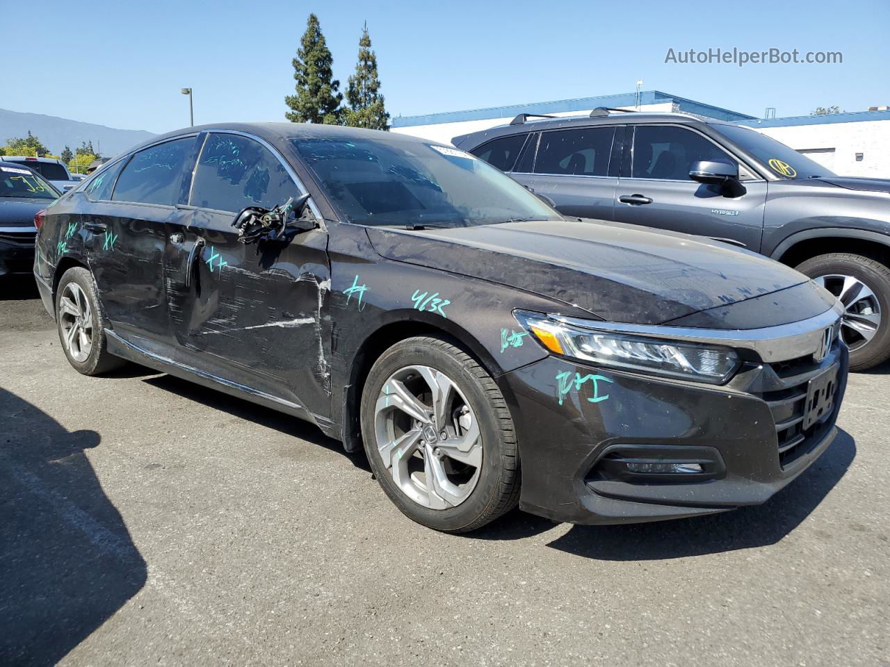 2018 Honda Accord Exl Черный vin: 1HGCV1F50JA057254