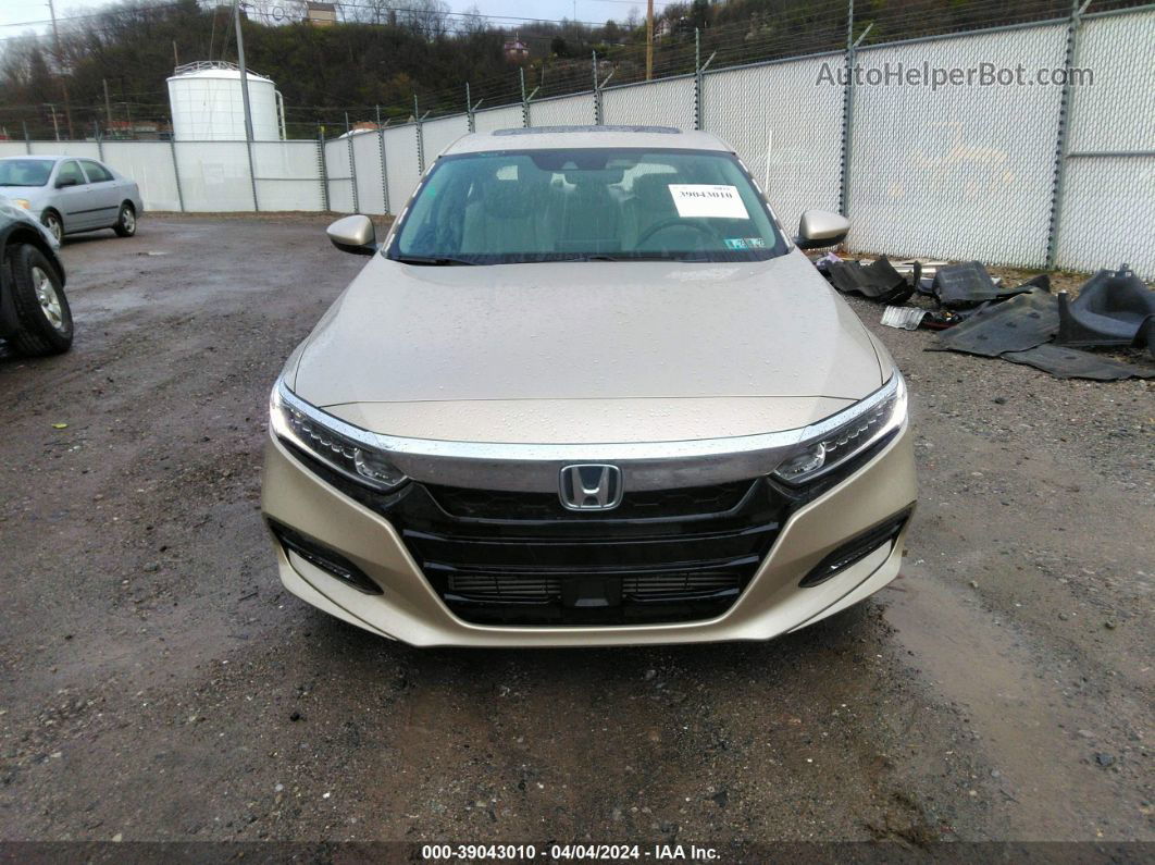 2018 Honda Accord Ex-l Beige vin: 1HGCV1F50JA074913