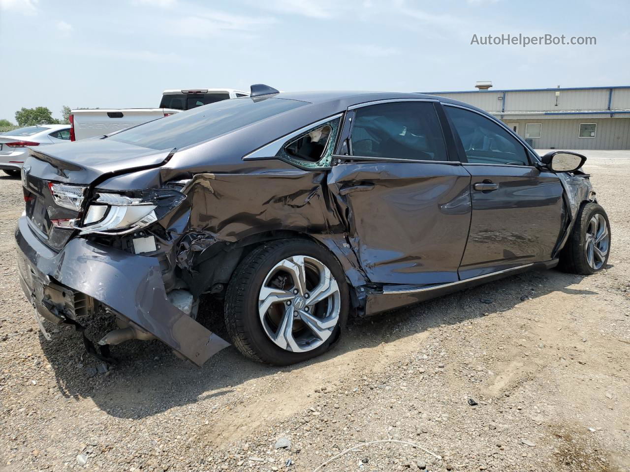 2019 Honda Accord Exl Gray vin: 1HGCV1F50KA073942