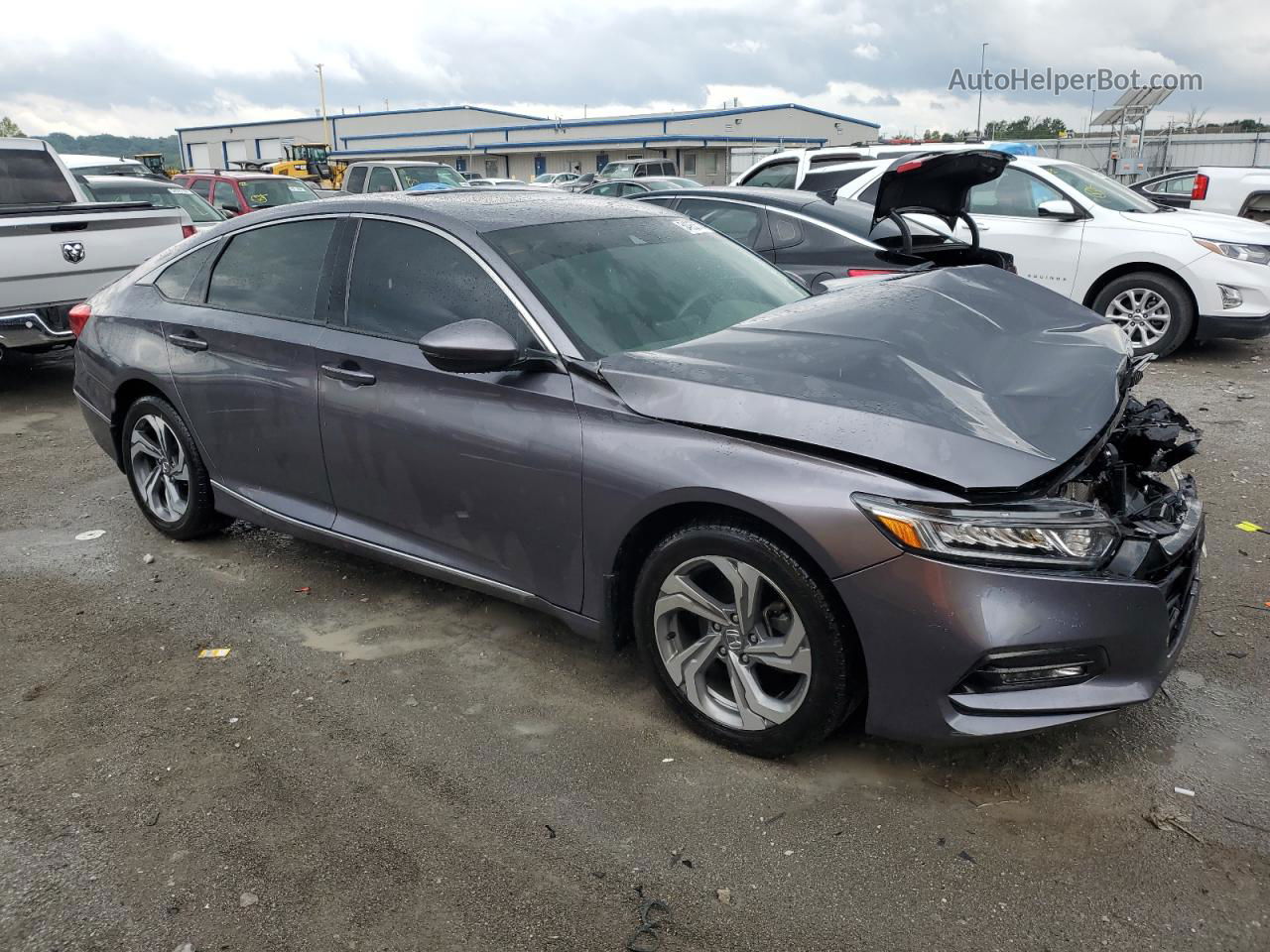 2019 Honda Accord Exl Gray vin: 1HGCV1F50KA082513