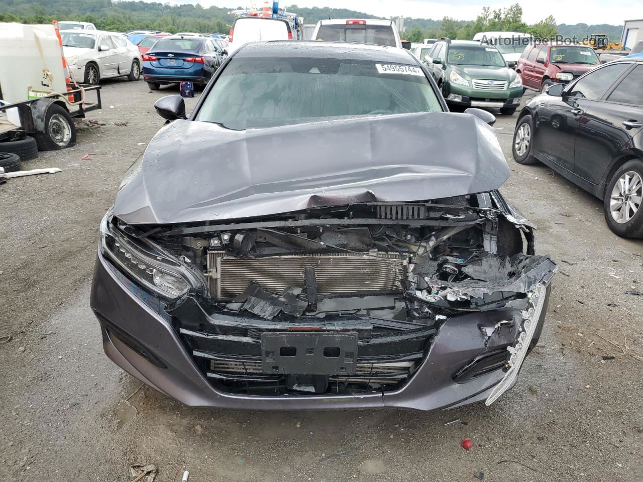 2019 Honda Accord Exl Gray vin: 1HGCV1F50KA082513