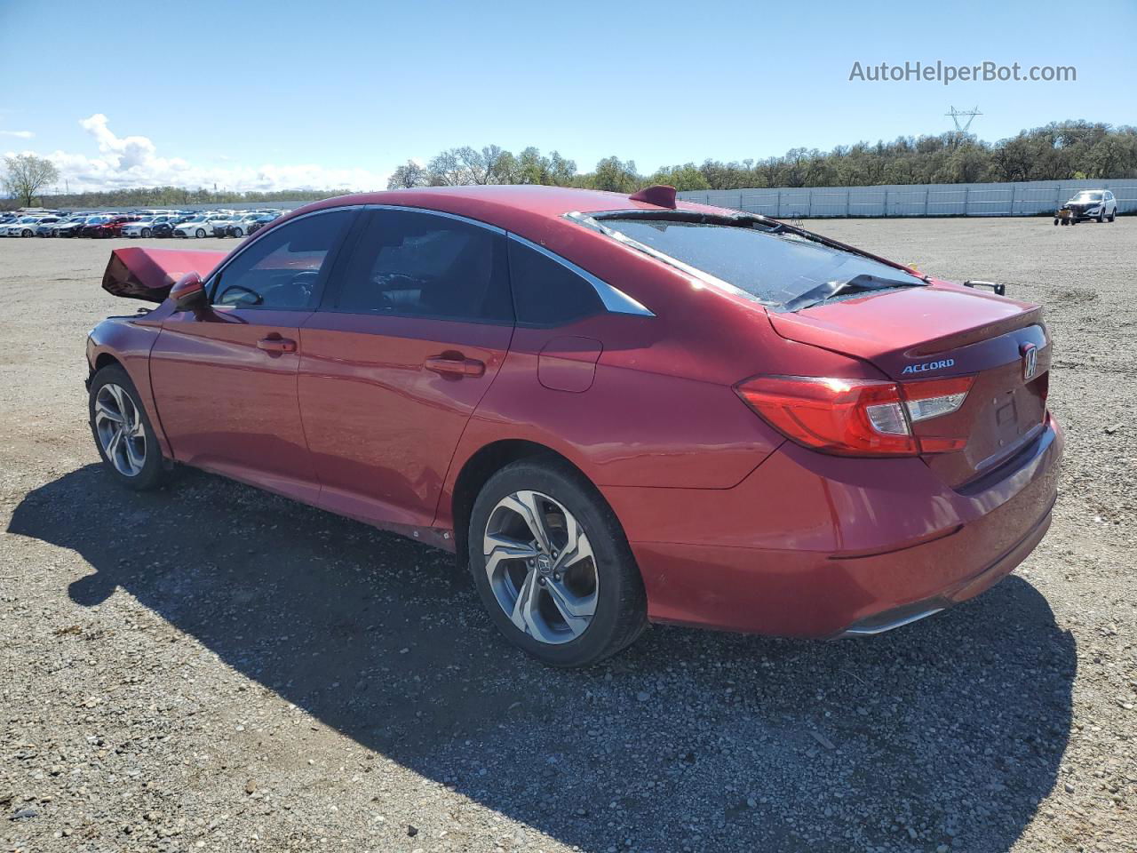 2019 Honda Accord Exl Red vin: 1HGCV1F50KA116398