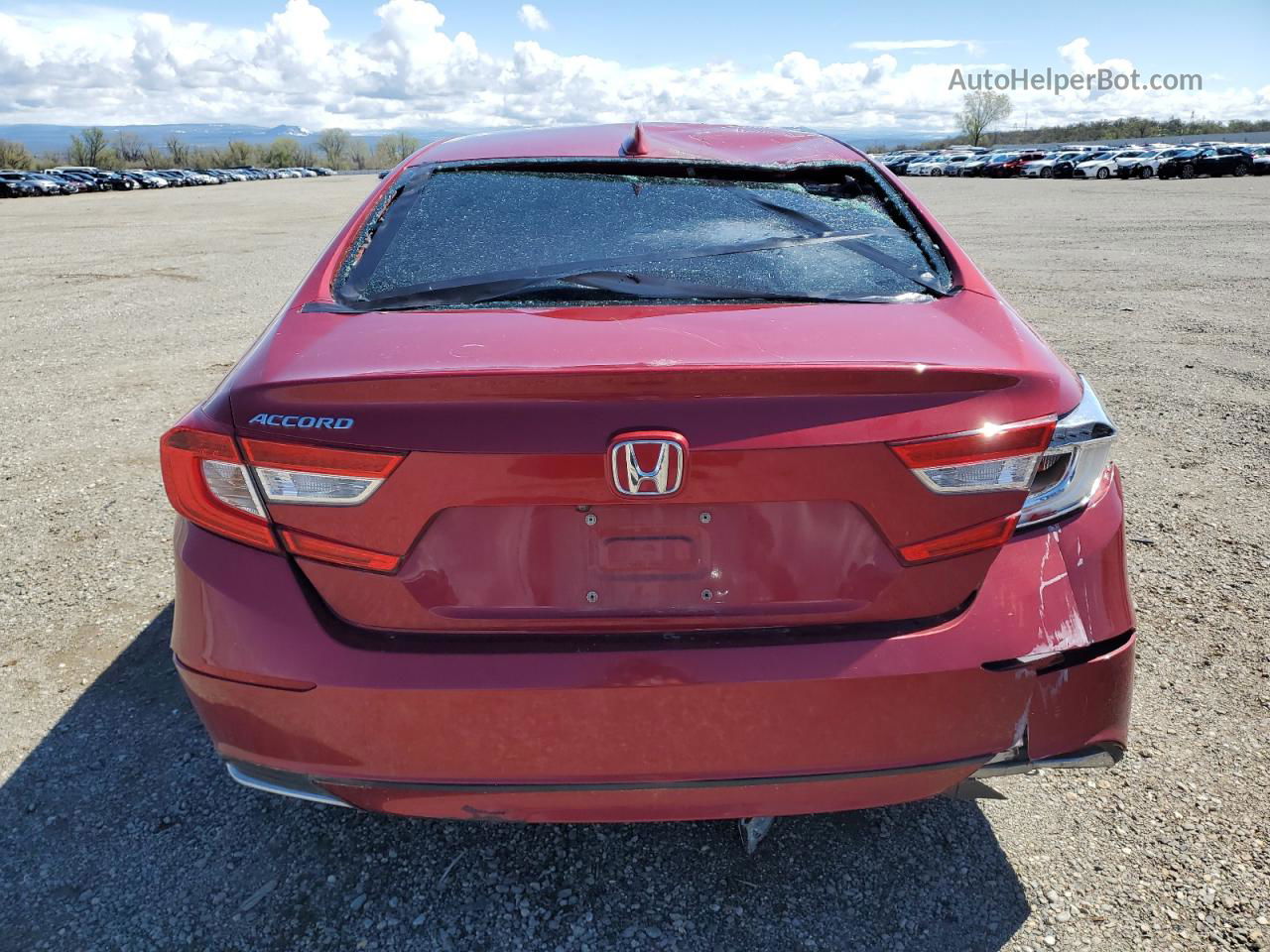 2019 Honda Accord Exl Red vin: 1HGCV1F50KA116398