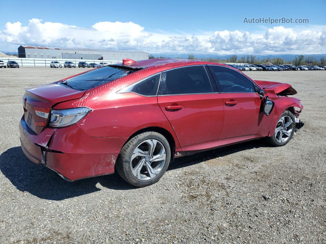 2019 Honda Accord Exl Red vin: 1HGCV1F50KA116398