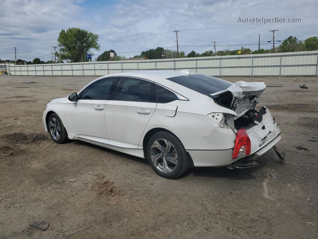 2020 Honda Accord Exl White vin: 1HGCV1F50LA076129