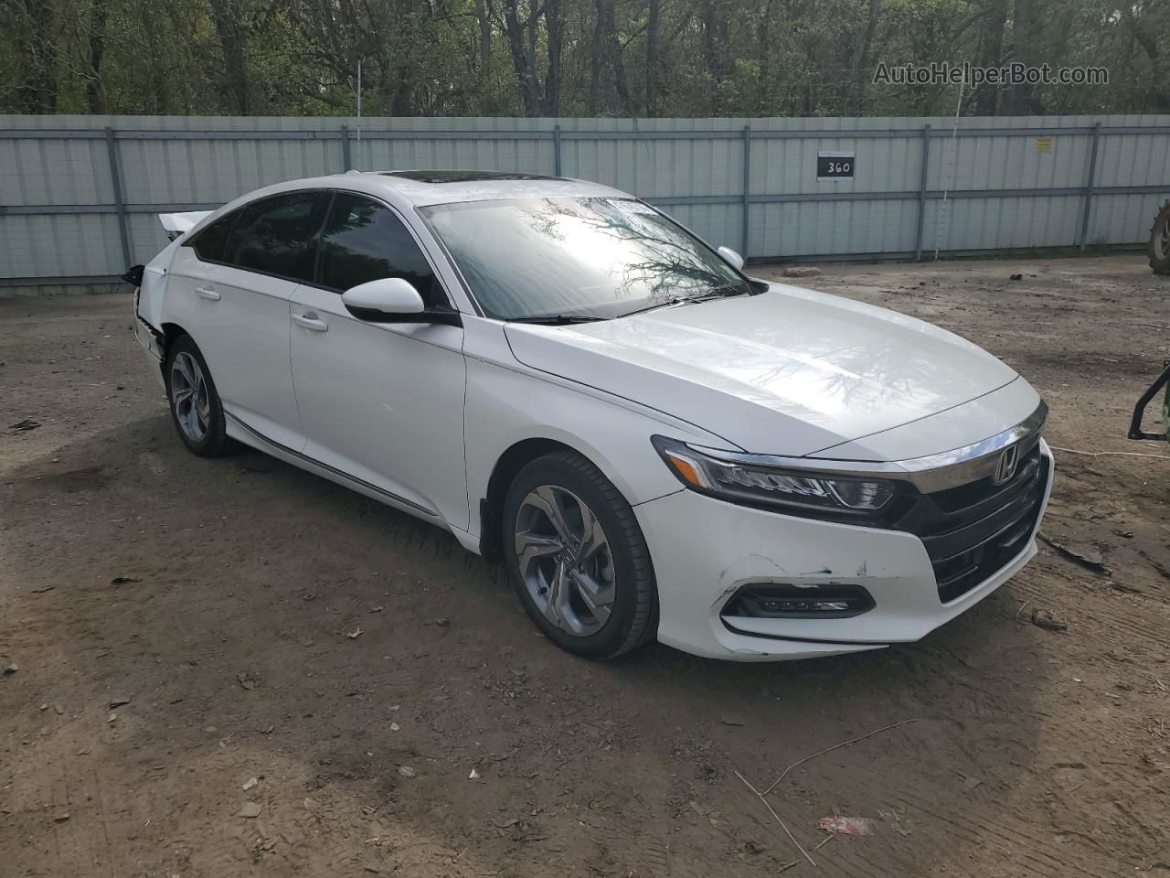 2020 Honda Accord Exl White vin: 1HGCV1F50LA076129