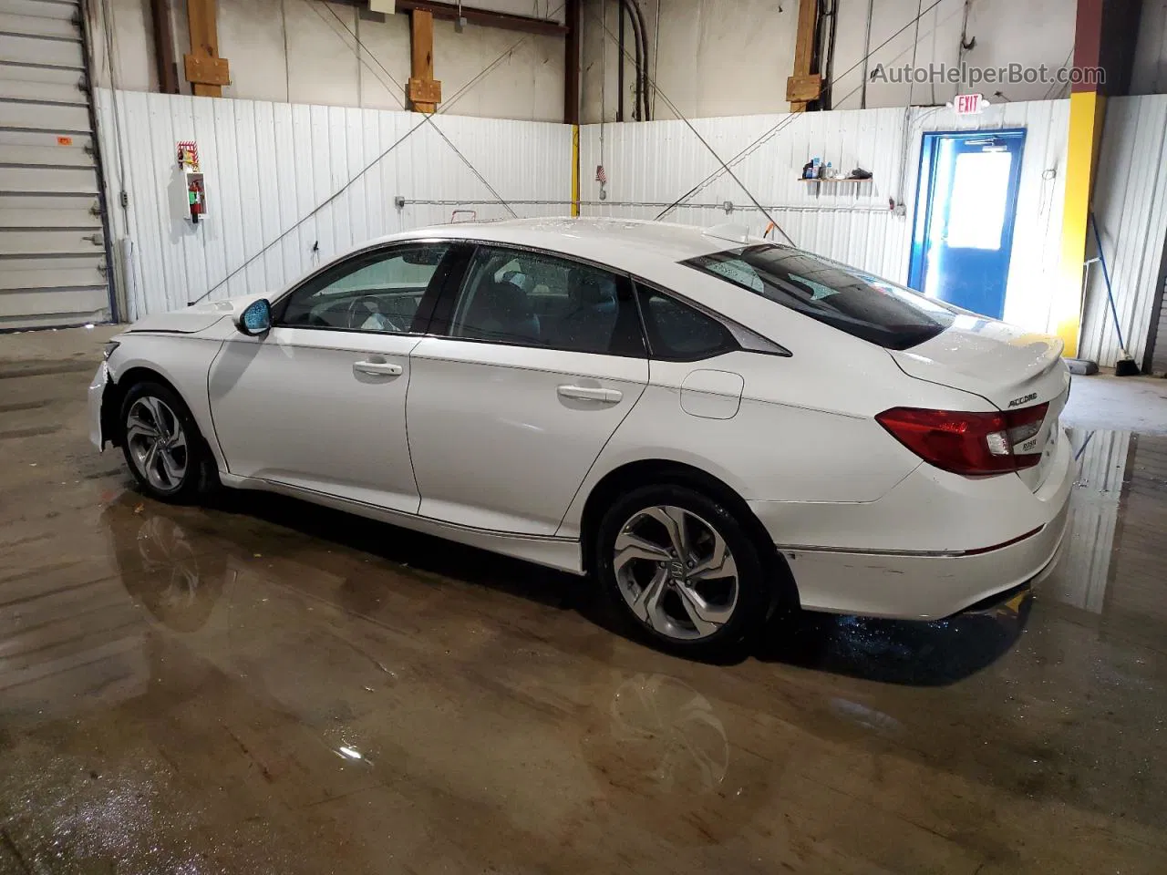 2019 Honda Accord Exl White vin: 1HGCV1F51KA004662