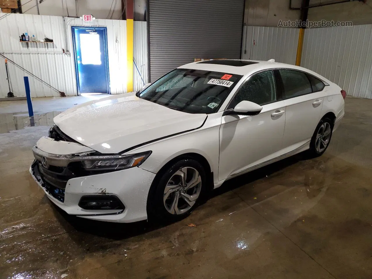 2019 Honda Accord Exl White vin: 1HGCV1F51KA004662