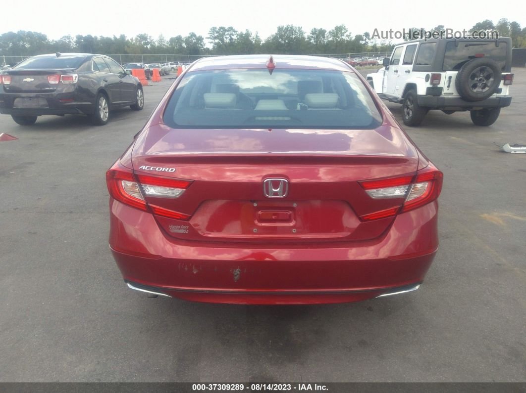 2019 Honda Accord Sedan Ex-l 1.5t Red vin: 1HGCV1F51KA093536