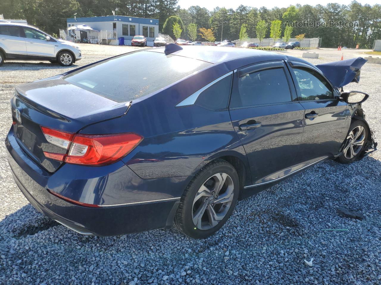 2019 Honda Accord Exl Синий vin: 1HGCV1F51KA102669