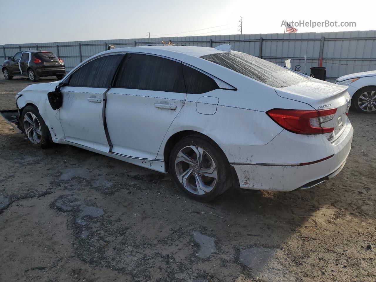 2019 Honda Accord Exl White vin: 1HGCV1F51KA149720