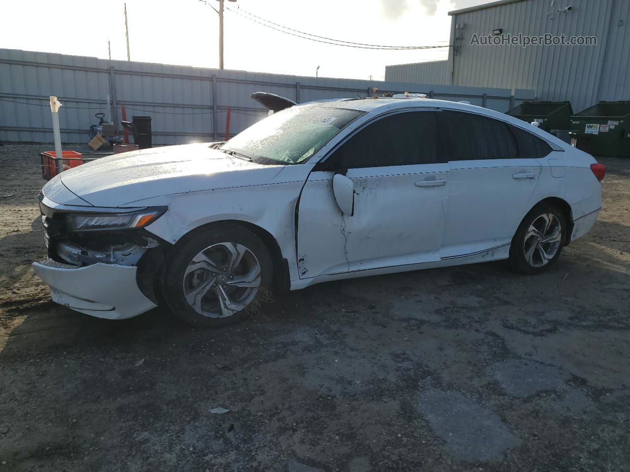 2019 Honda Accord Exl White vin: 1HGCV1F51KA149720