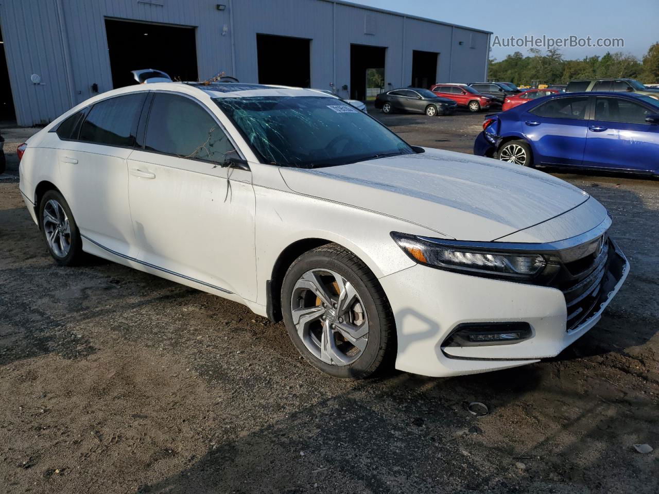 2019 Honda Accord Exl Белый vin: 1HGCV1F51KA149720