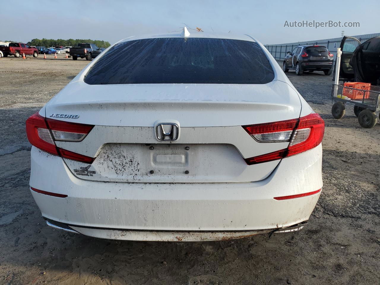 2019 Honda Accord Exl White vin: 1HGCV1F51KA149720