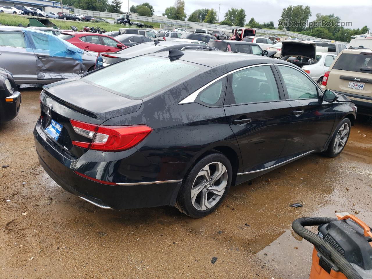 2019 Honda Accord Exl Черный vin: 1HGCV1F52KA104124