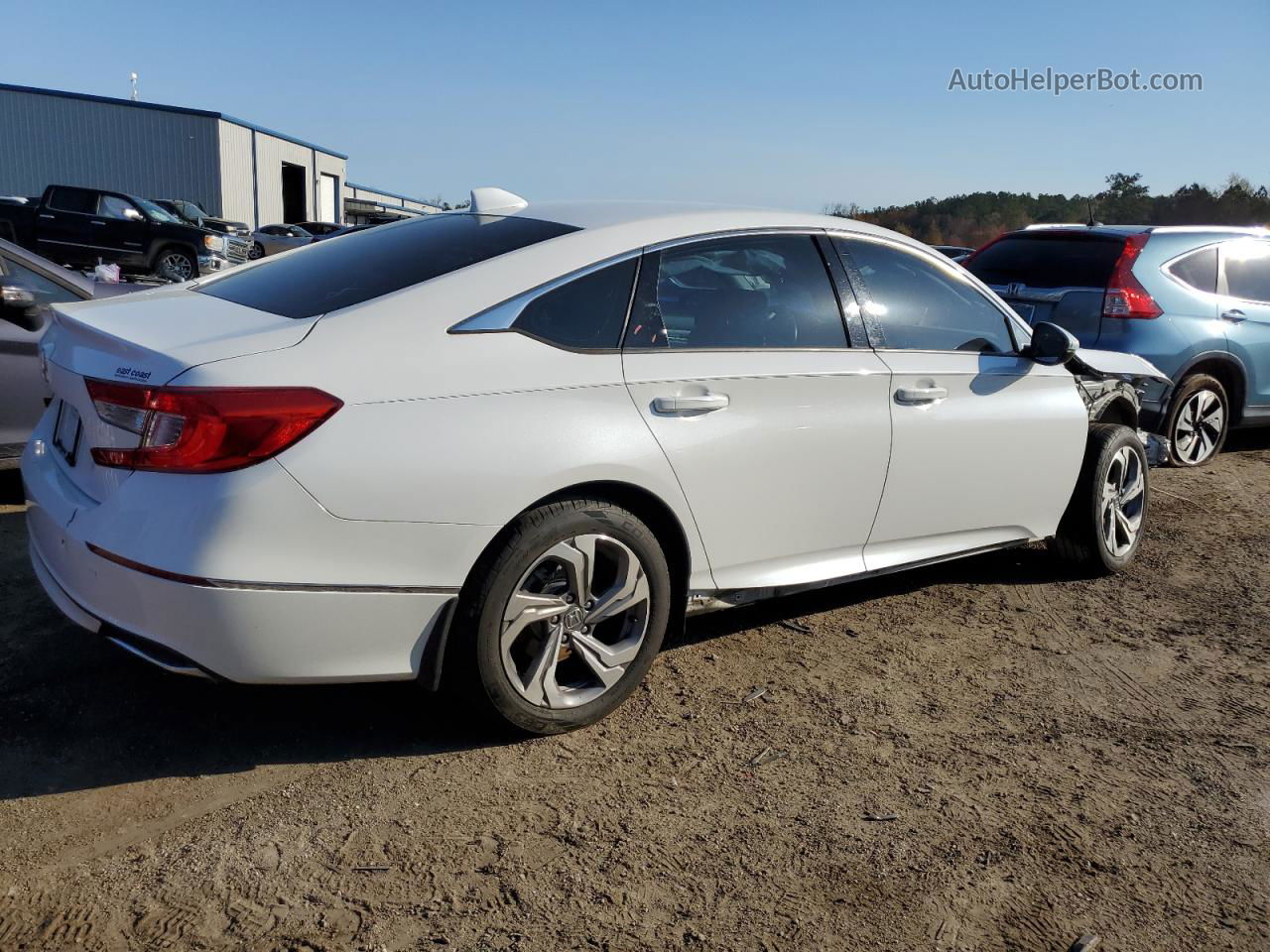 2018 Honda Accord Exl White vin: 1HGCV1F53JA126714