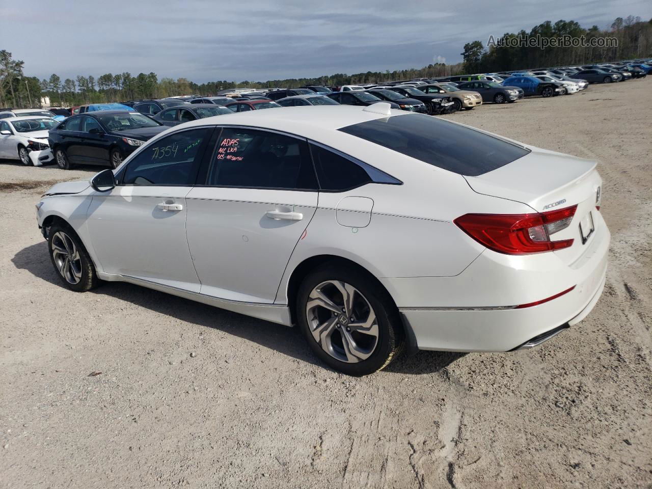 2018 Honda Accord Exl White vin: 1HGCV1F53JA126714