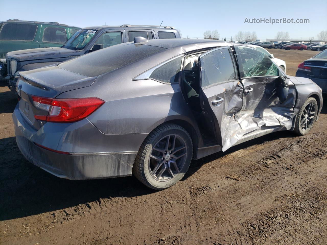 2018 Honda Accord Exl Gray vin: 1HGCV1F53JA808900