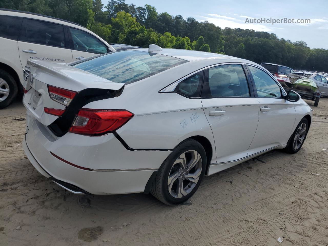 2020 Honda Accord Exl White vin: 1HGCV1F53LA079946