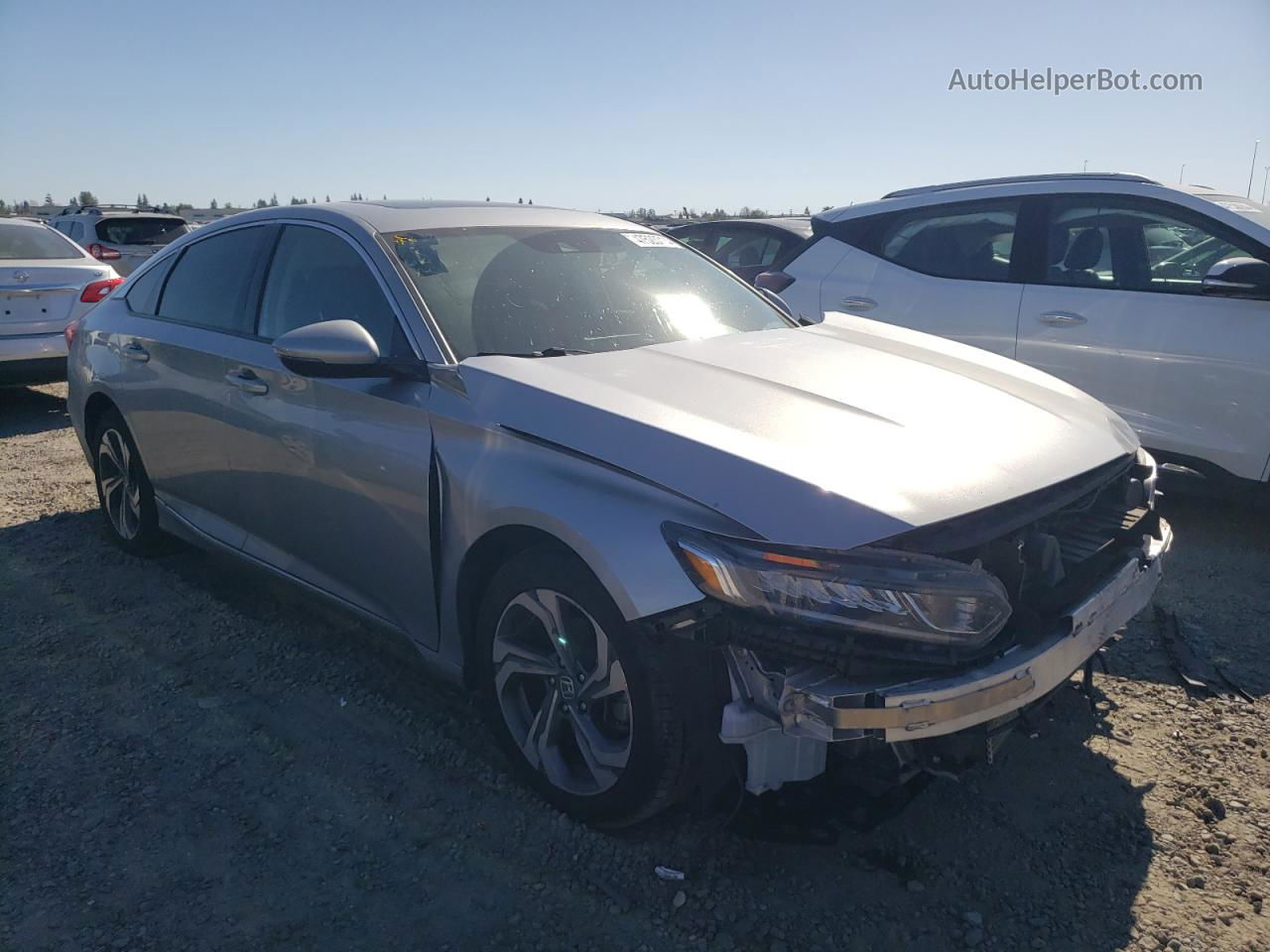 2018 Honda Accord Exl Silver vin: 1HGCV1F54JA090662