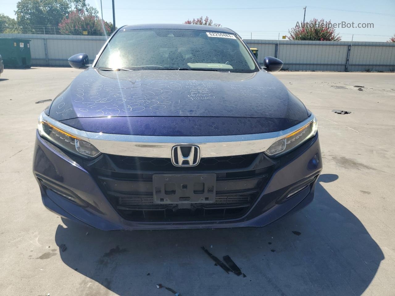 2018 Honda Accord Exl Blue vin: 1HGCV1F54JA146891