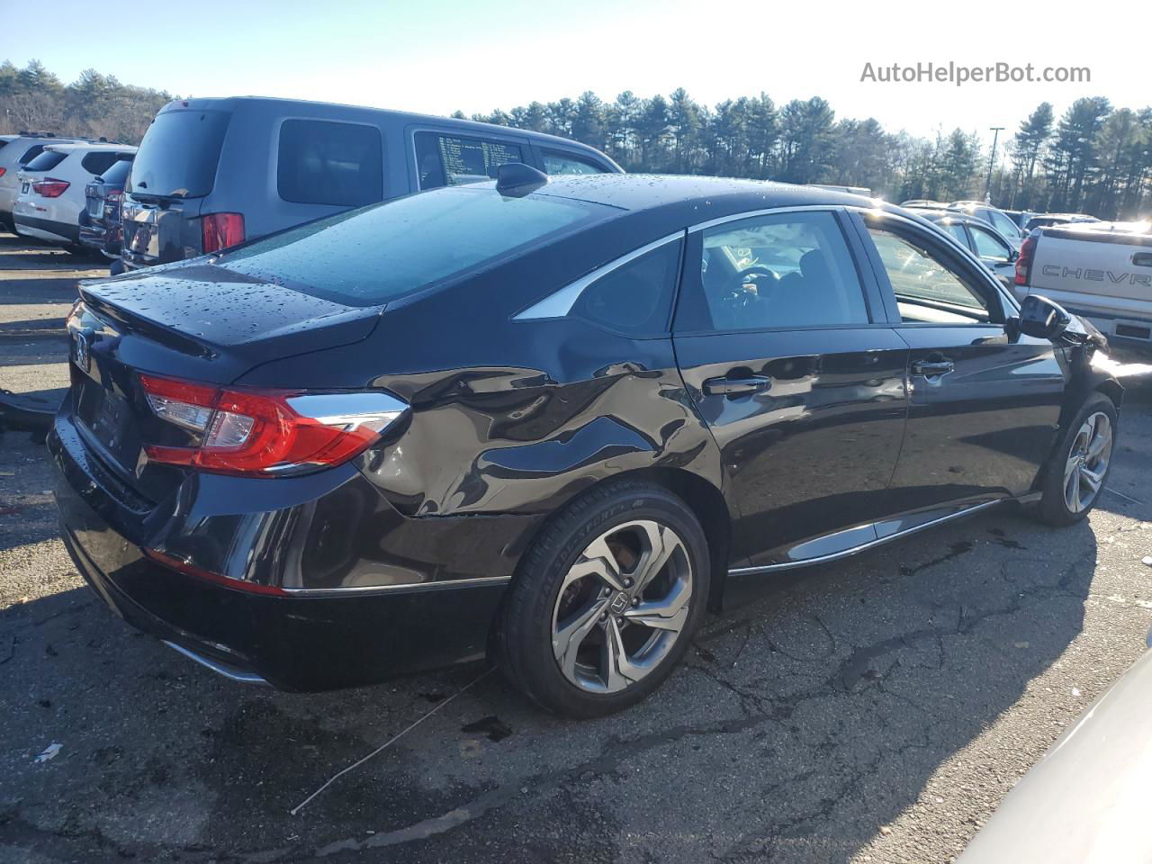 2018 Honda Accord Exl Black vin: 1HGCV1F54JA183830