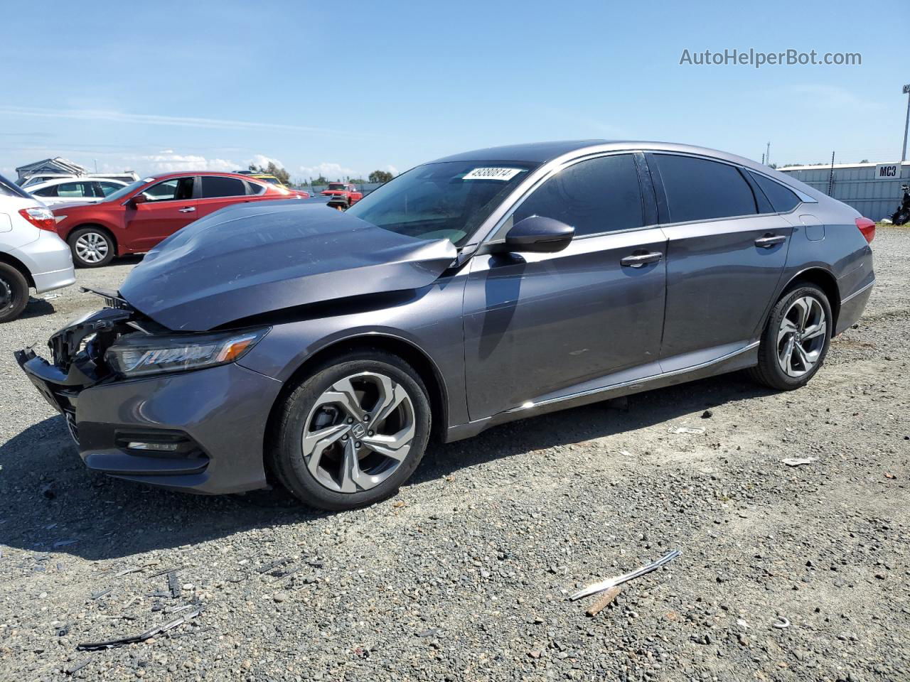 2018 Honda Accord Exl Gray vin: 1HGCV1F55JA234333