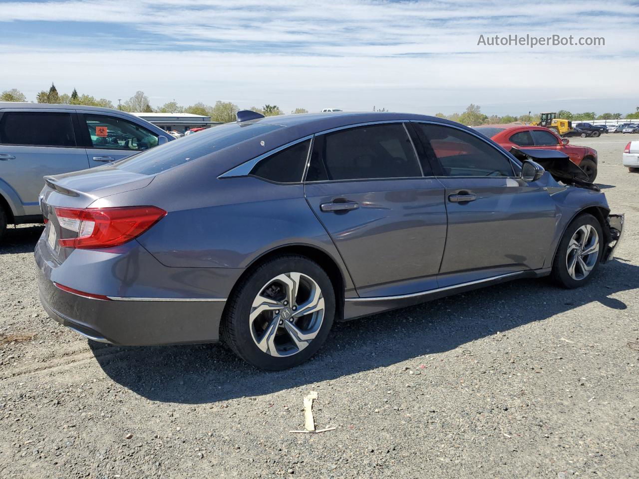 2018 Honda Accord Exl Gray vin: 1HGCV1F55JA234333