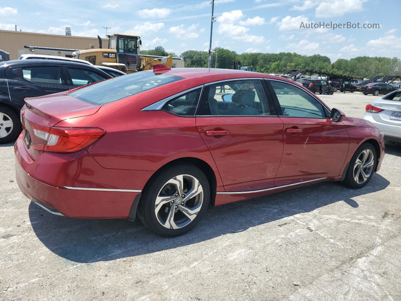 2019 Honda Accord Exl Red vin: 1HGCV1F55KA135397