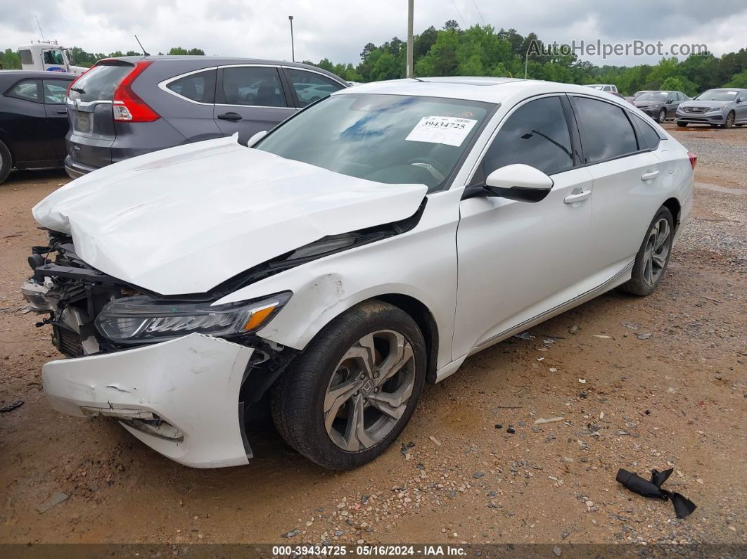 2018 Honda Accord Ex-l White vin: 1HGCV1F56JA084202