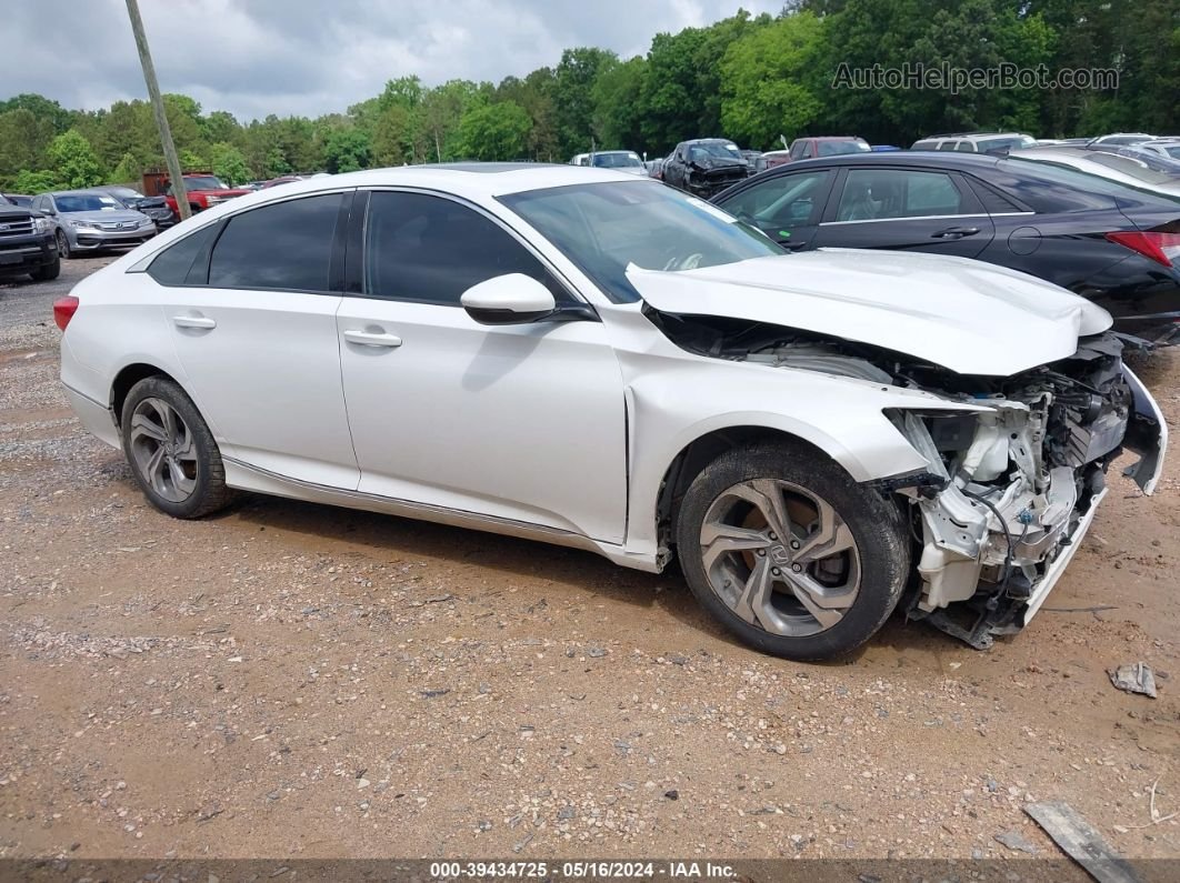 2018 Honda Accord Ex-l White vin: 1HGCV1F56JA084202